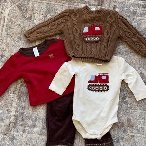 Like new Gymboree snow machine and bear outfit